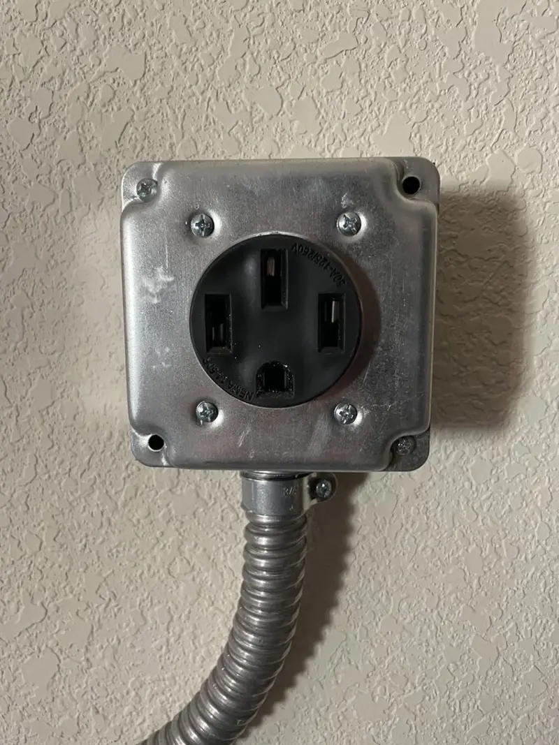 NEMA 14-50 outlet installed for Electrical Panel Upgrade in Pepper Pike